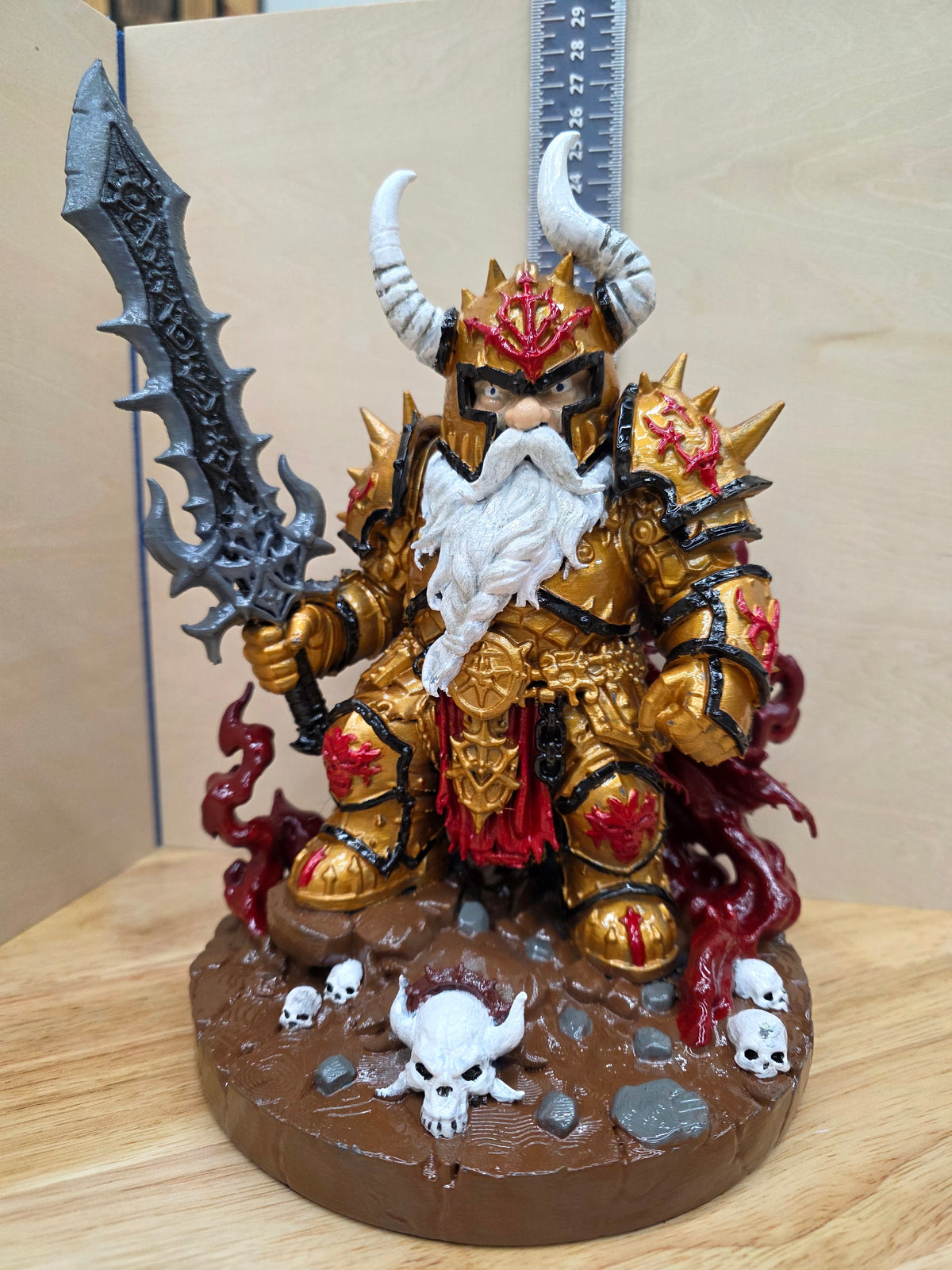 large space marine chaos gnome with sword weston