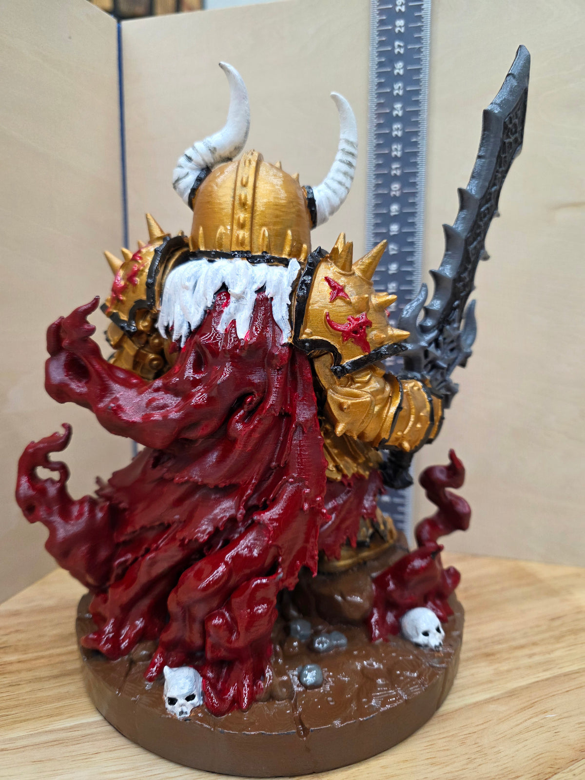 large space marine chaos gnome with sword weston
