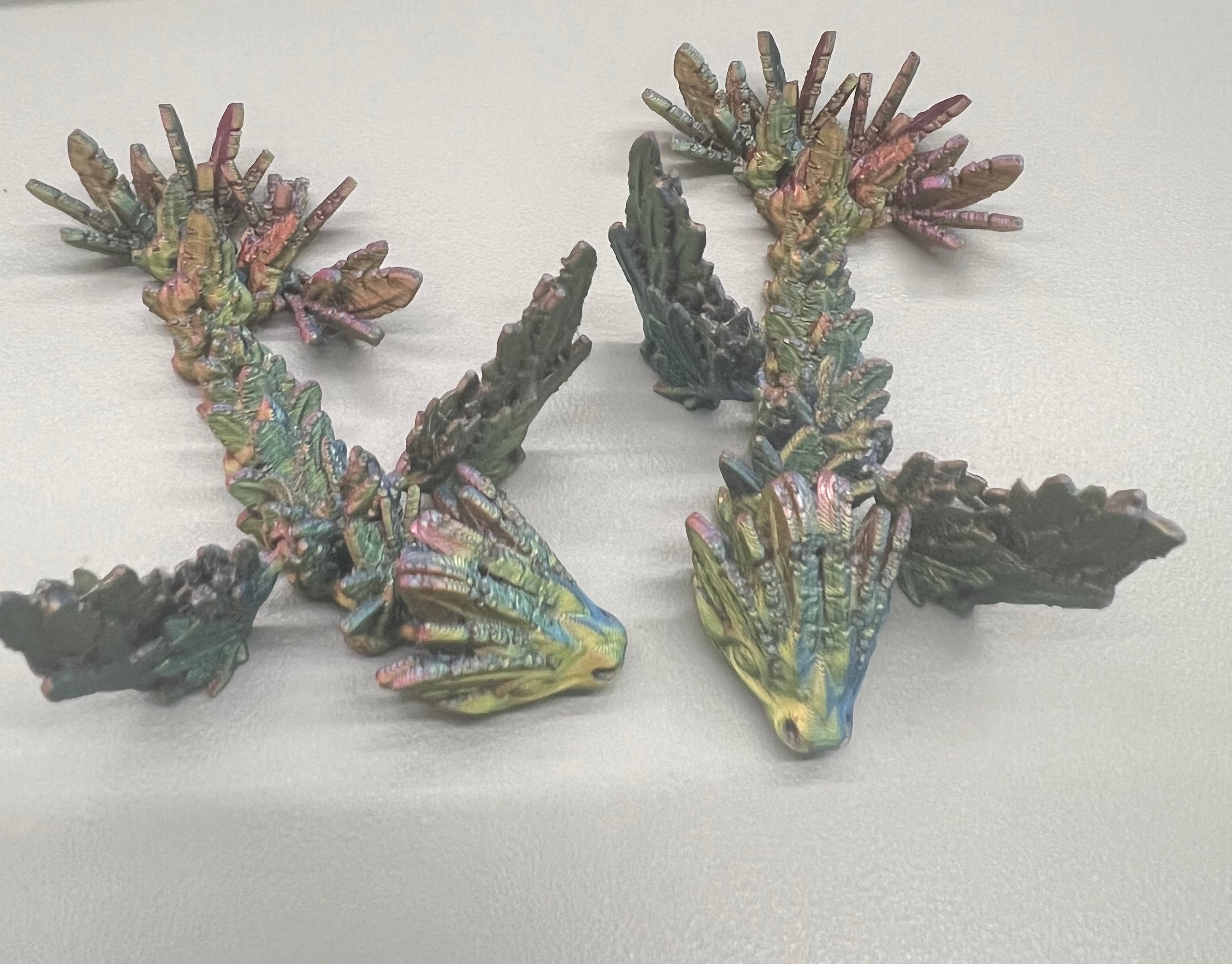 Earrings Feather Dragon tadlings