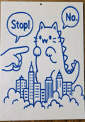 Catzilla Stop sign weston