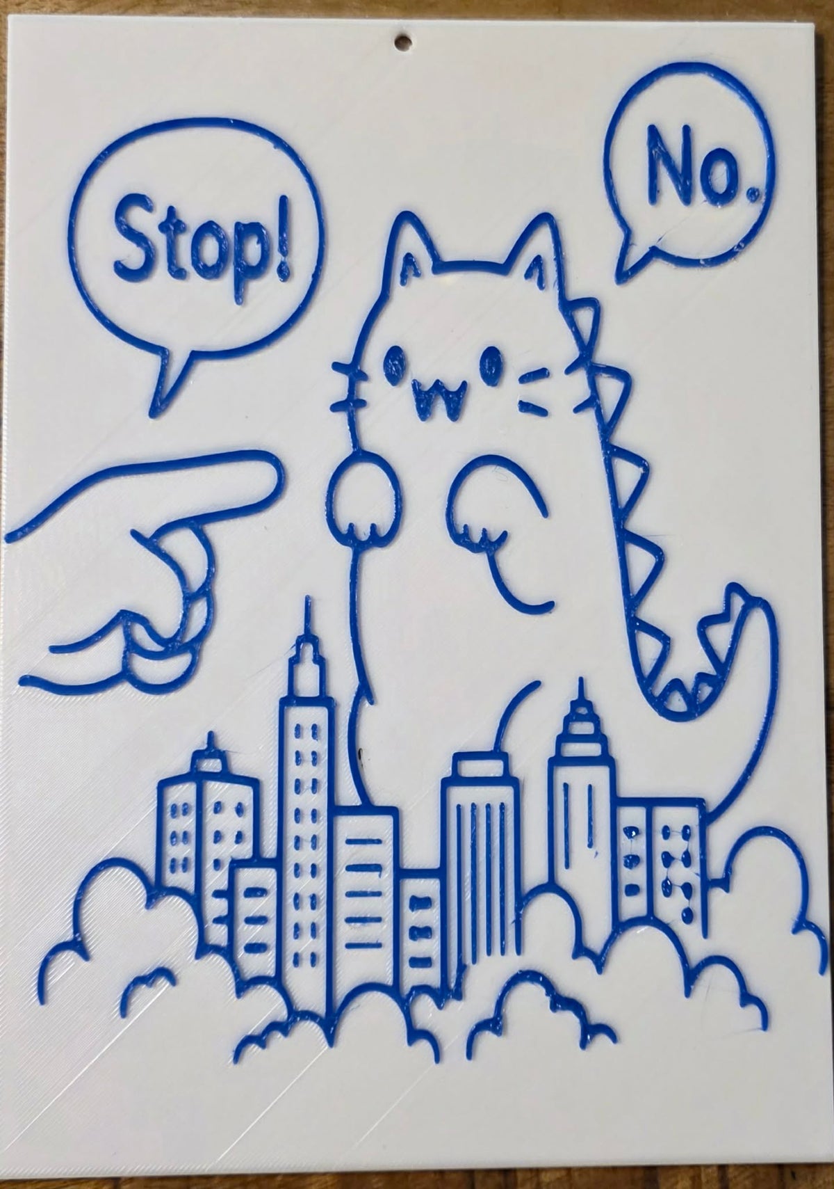 Catzilla Stop sign weston