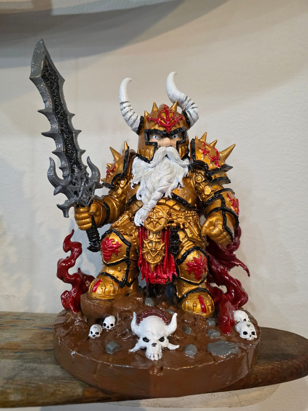 large space marine chaos gnome with sword weston